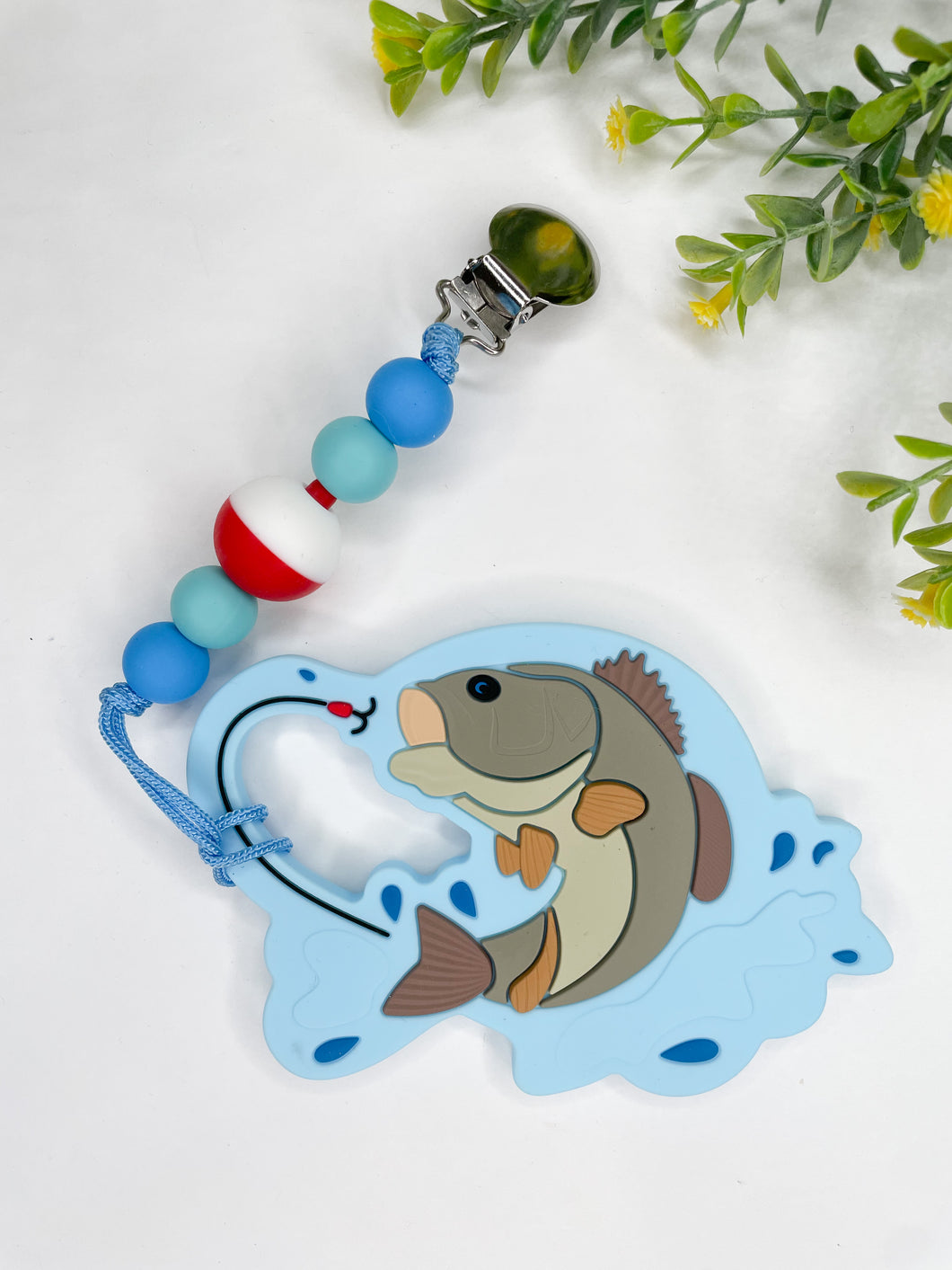 Fishing Paci Clip and Teether Set
