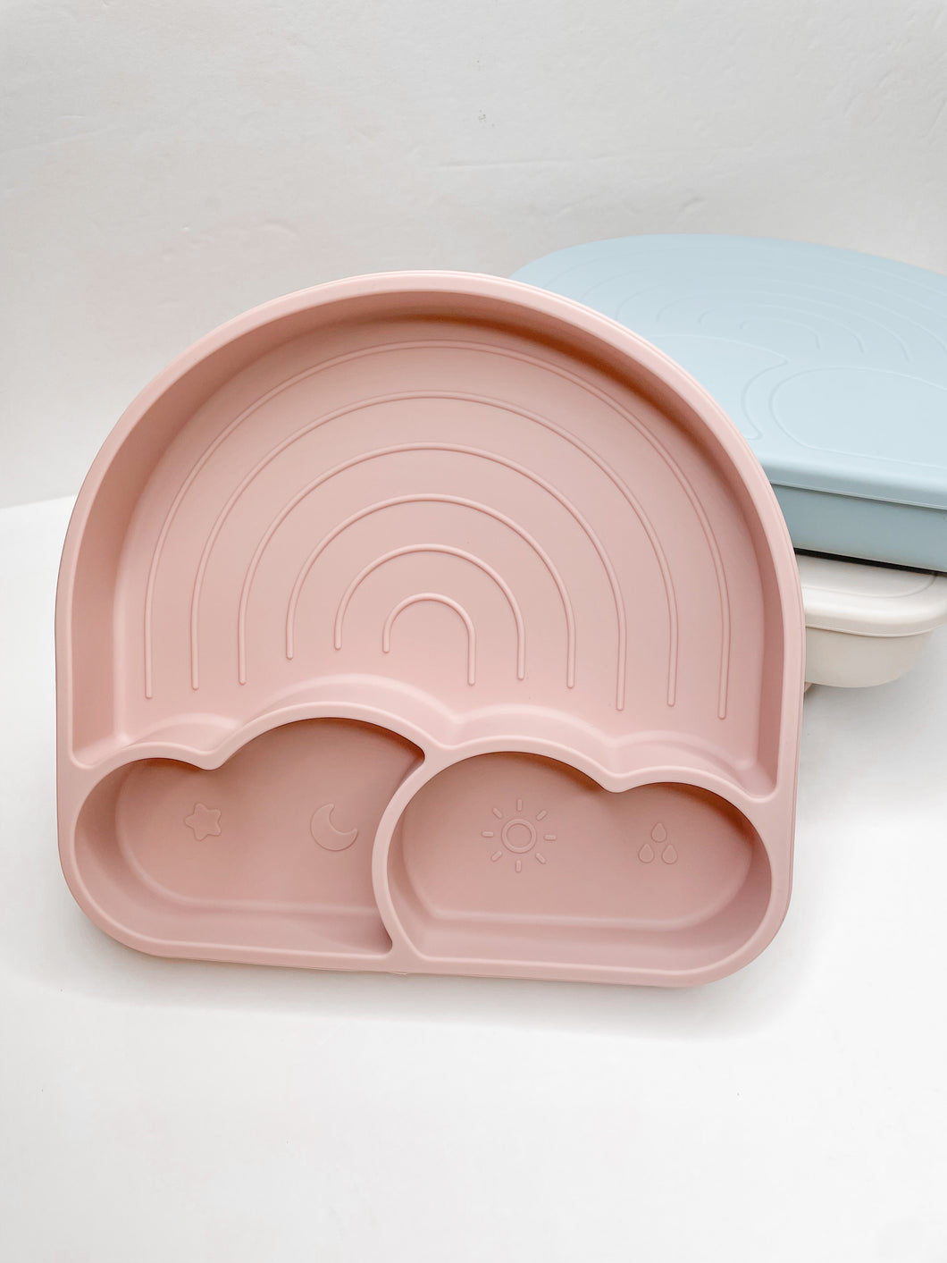 Rainbow Suction Plate with Lid