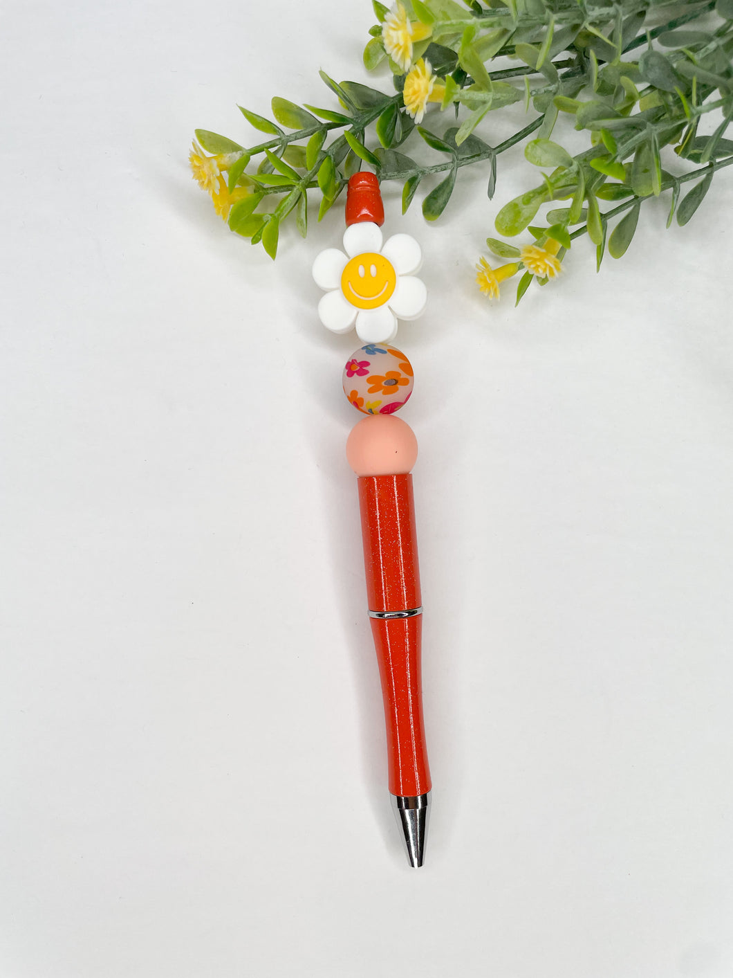 Orange Daisy Pen