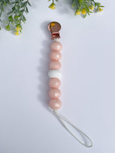 Load image into Gallery viewer, Pink Pearl Embossed Paci Clip
